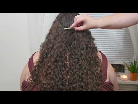 ASMR Back & Hair - Jade Stick + Comb, Fluffy Makeup Brush & Chopsticks (No Talking)