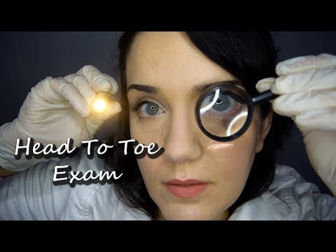 ASMR Nurse Practitioner Medical Health Exam - Latex, Lights, Soft Speaking