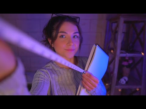 ASMR Una CHICA RARA te MIDE 📏 para DIBUJARTE 🎨 *Casi sin hablar* | Lonixy ASMR