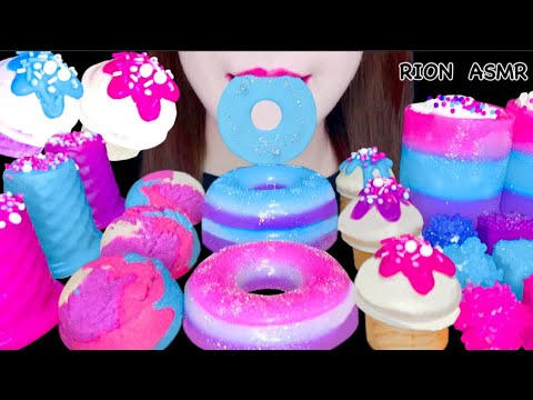 【ASMR】【咀嚼音 】EDIBLE CUP MARSHMALLOW KONPEITO DONUTS JELLY MUKBANG 먹방 食べる音 EATINGSOUNDS NOTALKING