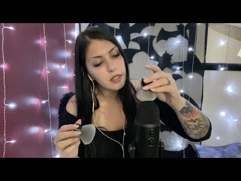 ASMR mic brushing and semi unintelligible it's okay, relax, go to sleep