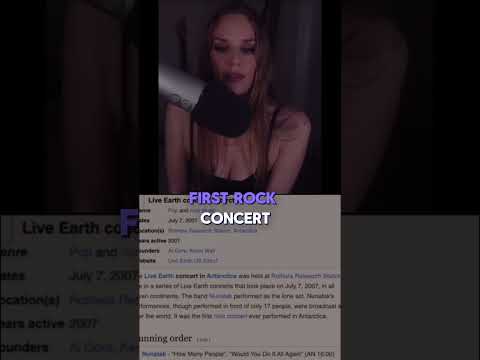 Antarctica’s first rock concert 🎸 #asmr #facts  #asmrsoftspoken