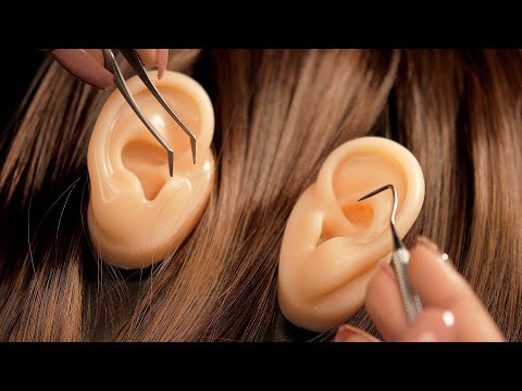 [ASMR] Real ear cleaning with tingling eardrum 👂😴 [Subtitles, scalp, curling iron]