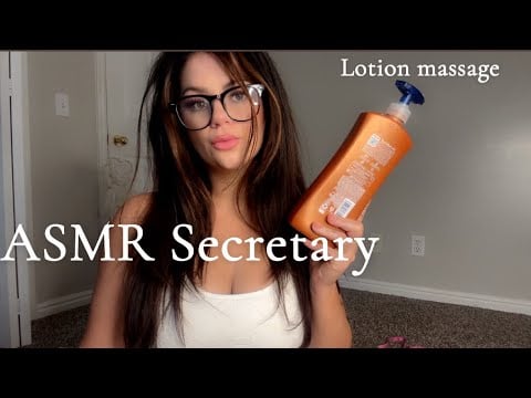 ASMR - Secretary Helps Relax You with Massage 💆‍♂️