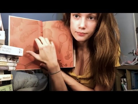 Lily of the Meadow - Book Tapping and Scratching | Extremely Relaxing 😴 ASMR