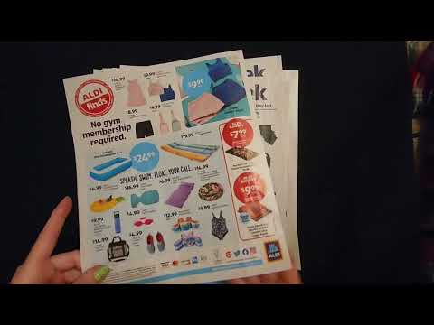 ASMR | Aldi Sales Circulars Show & Tell w/Special Item (Whisper)