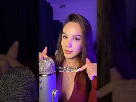 These triggers make me so sleepy 😴 which one is your favourite? 💕 #asmr #asmrsounds #asmrvideo
