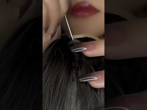 Scalp Scratching (wig on mic) #asmr #satisfying #asmrmassage #relax #triggersforsleep #shorts