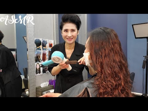 미용실 ASMR  화려하고 풍성한 셋팅펌   Gorgeous and rich setting perm/Korean hair salon