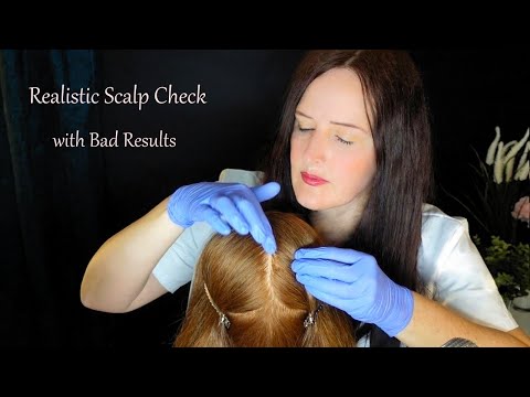 ASMR Realistic Scalp Check with Bad Results & Crinkly Test Paper (Whispered)