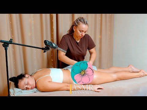 🌿 Ultimate Tranquility: Lower Back & Legs Asmr Oil Massage Magic by Alina to Lilia!