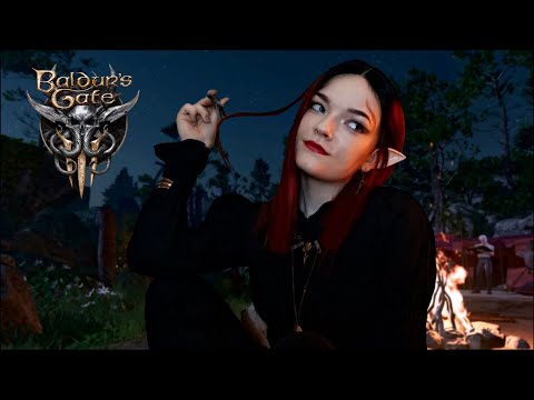 ASMR 🎲🧙🏻‍♂️ Sassy Baldur's Gate companion watches over you (Act 1 Spoilers)