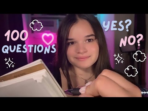 ASMR Asking You 100 Yes or No Personal Questions! (Whispered Roleplay)