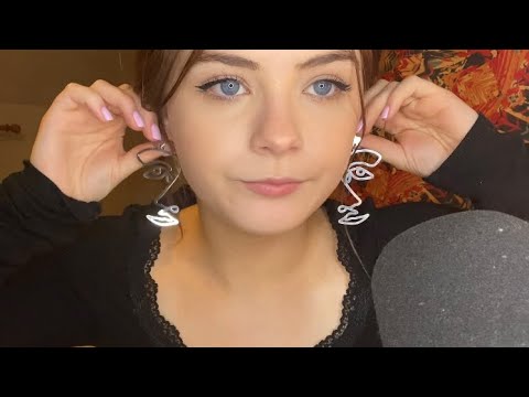 ASMR~ Earrings Show & Tell and Gum Chewing