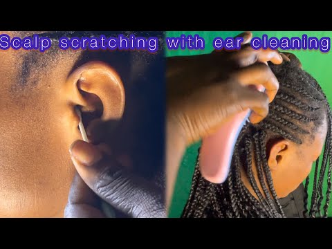 ASMR✨EAR CLEANING, EAR MASSAGE WITH RELAXING SCALP SCRATCHING THE BEST SLEEP TRIGGERS.whisper asmr✨