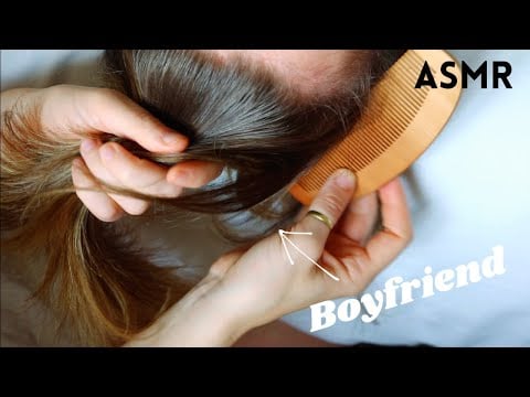 ASMR BRUSHING Boyfriends HAIR MASSAGE 남자친구 머리 마사지 빗기