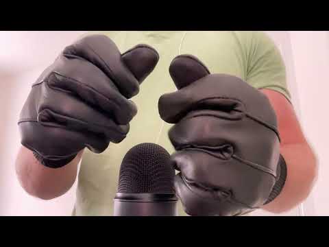Faux Leather Gloves - ASMR