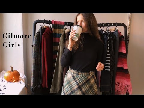 ASMR Iconic Lorelai Gilmore Outfits ☕ Gilmore Girls Fall Fashion ☕ Soft Spoken & Fabric Sounds ☕