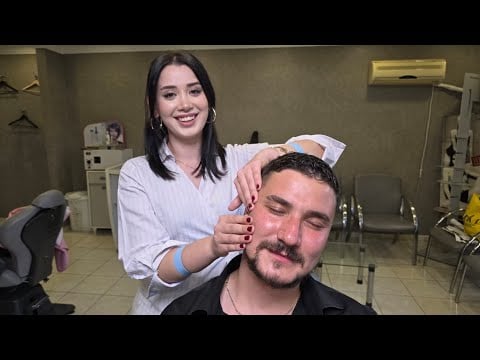 💈HE THOUGHT IT WAS FINISHED 😏 | COMPLIMENTARY SCALP, FACE & NECK MASSAGE ASMR BARBERSHOP RITUAL