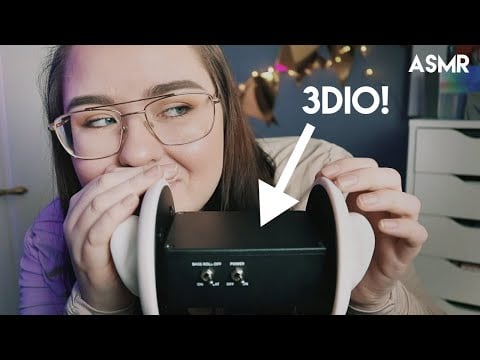 ASMR Med 3DIO | 👂🏻Ny öronmick👂🏻| Tapping, gloves, cupping mouth sounds etc.