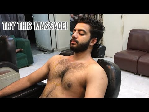 Watch This Before Sleeping – Relaxing Chest Massage 💈 | ASMR |