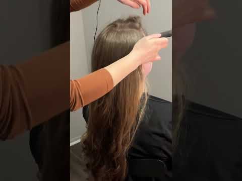 ASMR Hair Teasing & Styling #asmrhairplay #oddlysatisfying #asmrvideos #tingles