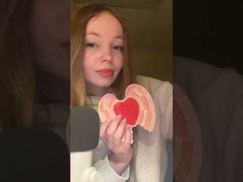 asmr with a ceramic plate that I painted! #asmr