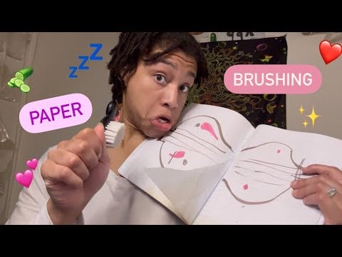 ASMR - Paper Brushing (Lara)
