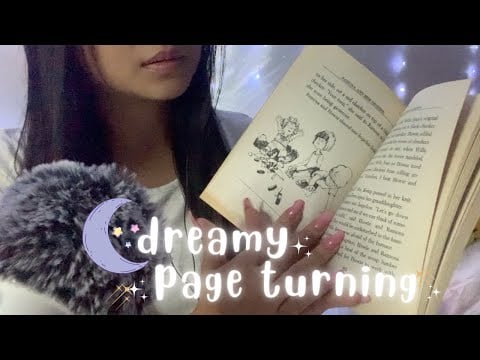 asmr page turning relaxing paper sounds  ☁️  1-2 soft finger licking