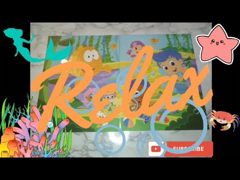 LOFI ASMR TRIGGERS: NICKELODEON BUBBLE GUPPIES STICKER PUZZLE #7