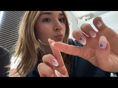 asmr new nails, rambling like were on ft 🧿(good background asmr)