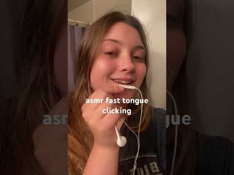 asmr fast tongue clicking