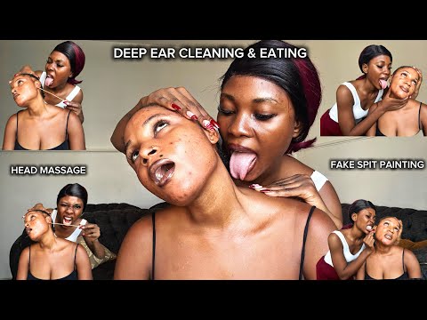 Best ASMR for SleepAggressive Ear Cleaning, HairPlay, Mouth Sounds, Head & Shoulder Massage