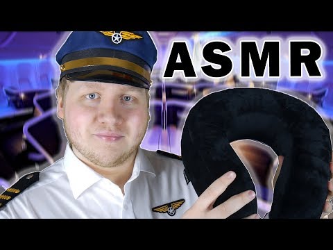 ASMR | Der PILOT begrüßt dich im FLUGZEUG (Roleplay) auf Deutsch/German
