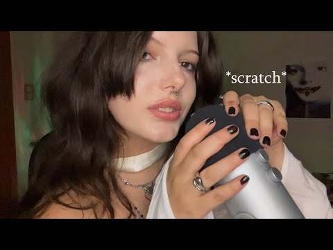 chaotic mic triggers w/ mouth sounds ASMR | mic scratching, gripping, rubbing, tapping & pumping