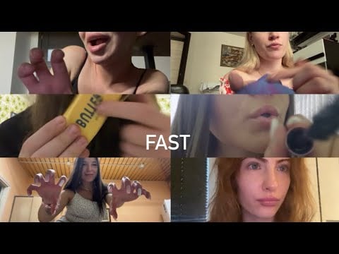 очень быстрый асмр | мега коллаборация СДВГ // very fast ASMR | mega collaboration ADHD 
