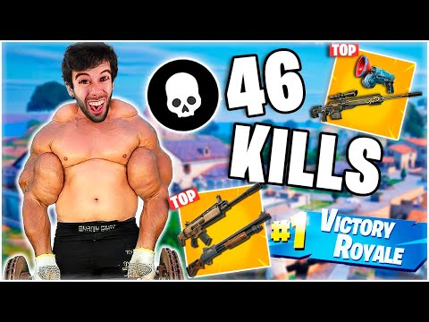 ASMR FAST MOUTH SOUNDS FORTNITE SOLO VS SQUAD 46 KILLS WIN (WORLD RECORD)