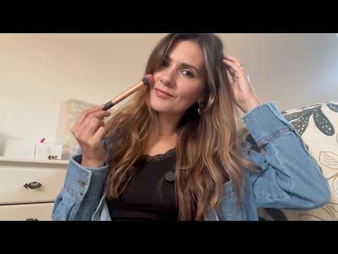 ASMR Personal Attention on Myself 🦋 Hair Brushing, Tracing & Fabric Scratching