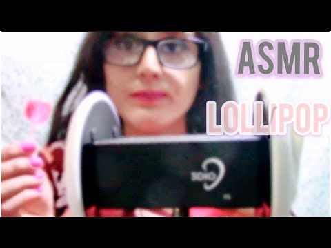 ASMR LOLLIPOP 3DIO BINAURAL🦄🦄🦄 (EATING/MOUTH SOUNDS) 🦄🦄🦄