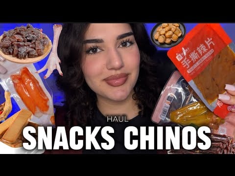 ASMR Haul de SNACKS CHINOS 🇨🇳 Cosas Rarísimas 