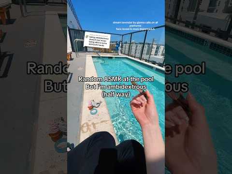 random pool asmr writing #asmr #lofiasmr #asmrgames #relax