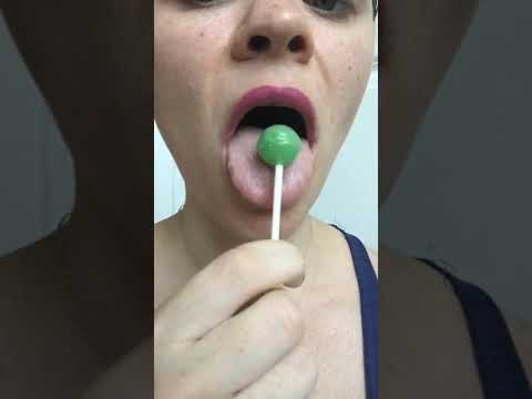 ASMR lollipop Green Apple No Talking #shorts