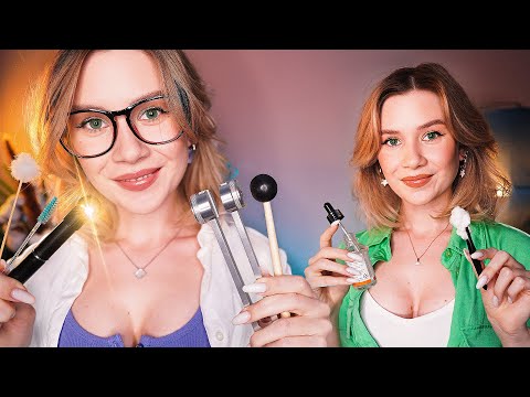 ❗️ АСМР ОСМОТР ЛОР ВРАЧА И МЕДСЕСТРЫ 👩‍⚕️ Чистка Ушек и Проверка Слуха asmr ear exam doctor