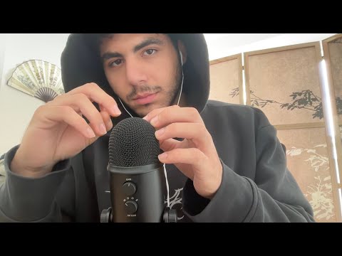 ASMR Mic Scratching (gentle) + rambling