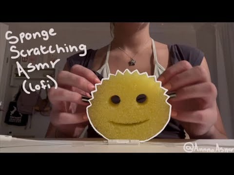 sponge scratching lofi ASMR!!! 
