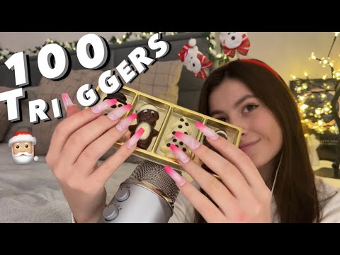 Asmr 100 triggers in 10 minutes / Asmr for sleep & relax & study