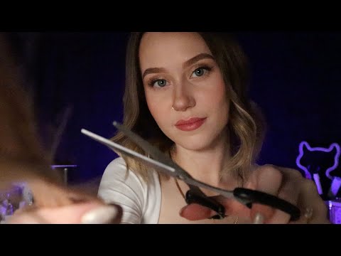 ASMR Cutting & Styling Your Hair (Soft Spoken, Real Hair)