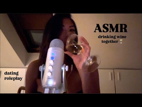 ASMR ROLEPLAY | Drinking wine on a date with your future girlfriend🍸👸🏾