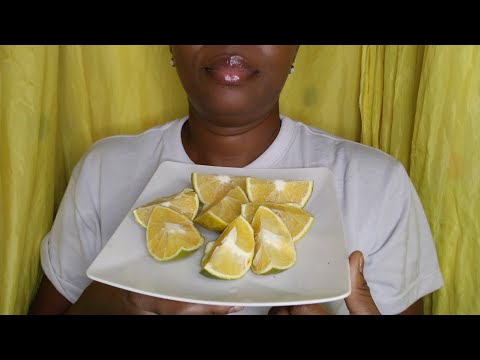 ASMR 🧡comiendo naranjas🍊 con sal 🧂