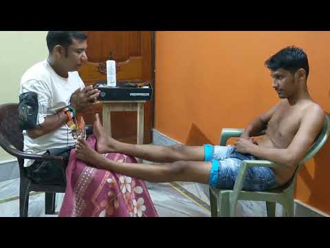 Meta Pain relief Gua Sha foot massage therapy by asim barber | Foot cracking ASMR massage